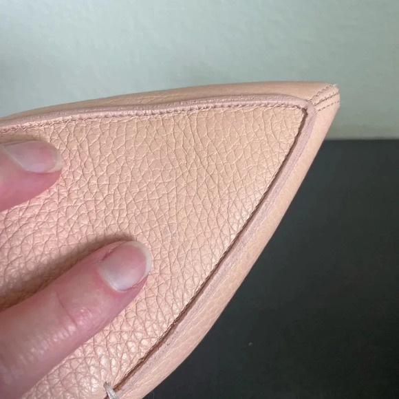 Nicholas Kirkwood Beige Leather Beya Pointed Toe Flats Size 37 - Picture 9 of 12